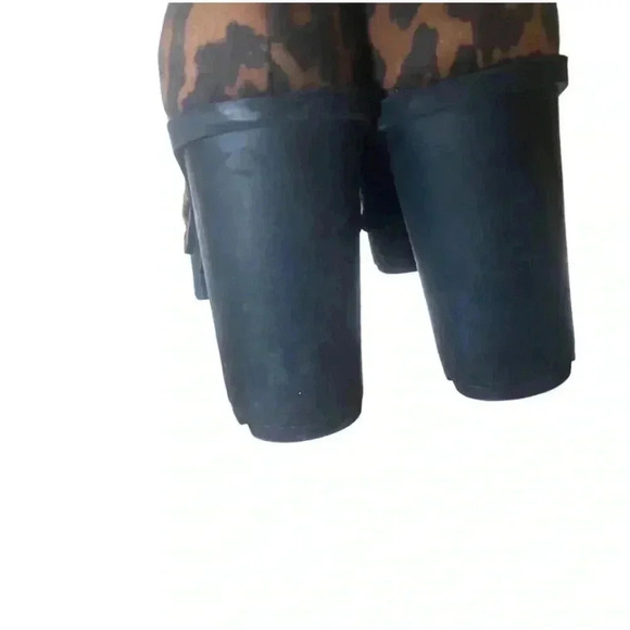 Jessica Simpson Leopard  Print Lizzah Peep-Toe Lug-Sole Bootie SZ 7M - Picture 11 of 11